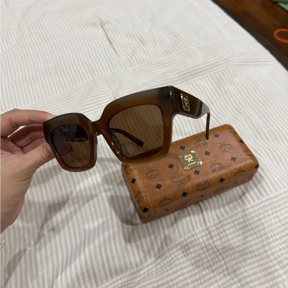 MCM Tortoise Shell Square Sunglasses